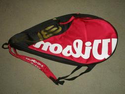 WILSON BLX  6X TENNIS RACQUET BAG USED RED BLACK 30" X 10" X