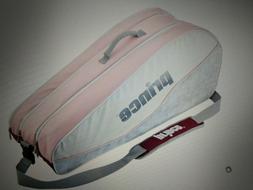 Brand Prince Women's 6-Pack Pink Tennis Racquet Bag