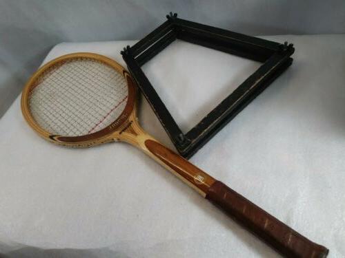 vintage wood triumph tennis racquet w frame