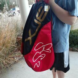 New Wilson Roger Federer BLX Tour 6 Racket Tennis Bag Red Bl