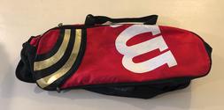 Wilson Tennis 3LX Expandable Racquet Red Bag 4+ Racket Compa