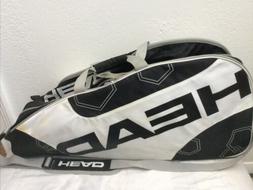 HEAD Tennis MULTI racquet bag Black/White Dual Strap Racket 