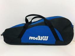 Wilson Tennis Racket Padded Bag Holds 3 Rackets W/ Shoulder 