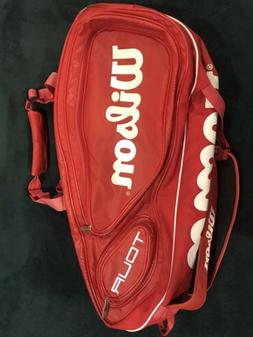 Wilson Tour 6 Racquet Tennis Bag w/ Thermoguard Compartment 