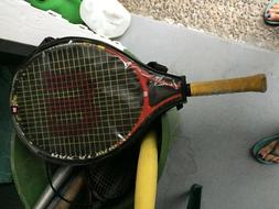 Wilson US Junior Tennis Racquet Kids Beginners Racket Black/